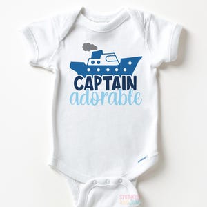 Captain Adorable Baby Onesie: Nautical Cruise Outfit