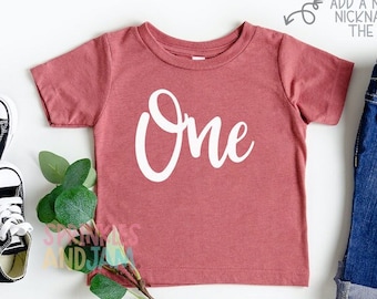 1st Birthday Girl Shirt - One Birthday Shirt - 1st Birthday - Girls First Birthday Shirt - 2nd Birthday Shirt - Outfit - ANY AGE - SHORTSLV