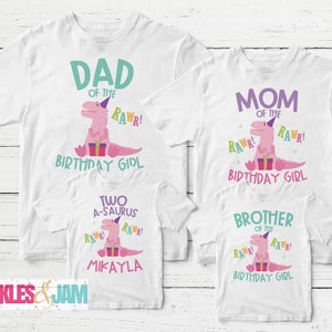 Dinosaur Family Shirts Matching Family Birthday Shirts - Etsy