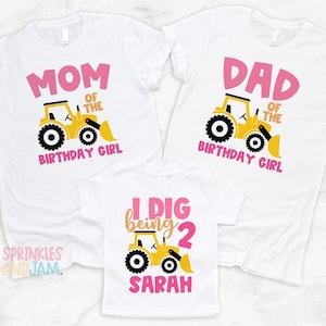Construction Birthday Girl Shirt: Matching Family Party Outfit