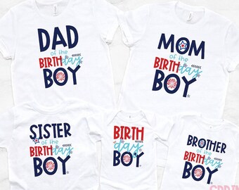 4th of July Birthday - 4th of July Birthday family shirts - Matching Family Birthday Shirts - birthday boy - 2nd Birthday - Any Age