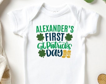 St Patricks day shirt, 1st St Patricks Day Shirt, Funny St Patricks Shirt, Patricks day Baby Onesie ®, Baby, Kids, Toddler, Youth - SHORTSLV