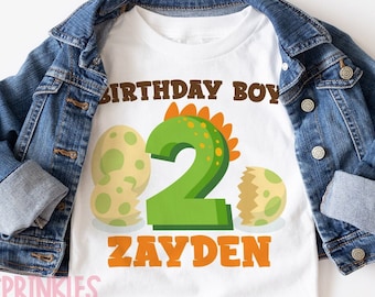 Dinosaur birthday shirt, 1st Birthday, 3rd birthday, dino number, Trex Birthday Shirt, personalized dinosaur birthday boy shirt for Any Age