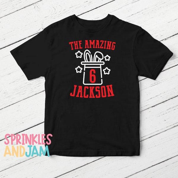Personalized Magic Birthday Shirt: Any Age, Magician Theme