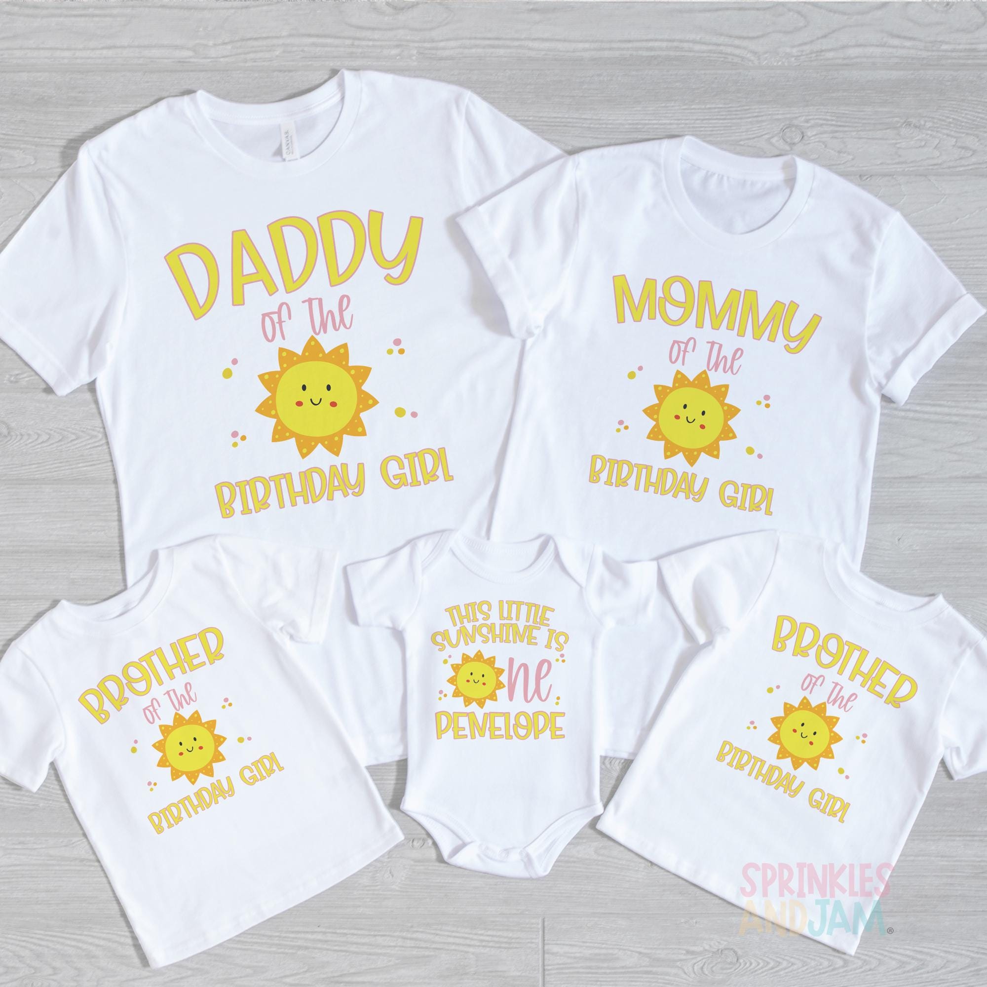 You are my sunshine birthday shirt, 1st birthday baby girl, Im One, First Birthday, Girls Birthday Shirt, ANY AGE