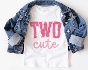 Two Birthday Shirt, Second Birthday Outfit, Girl 2nd Birthday Party