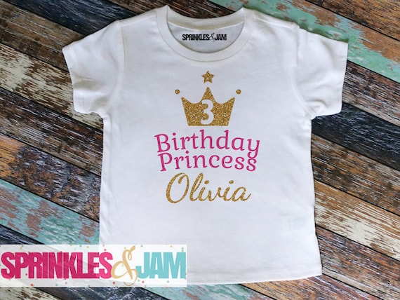 3rd birthday girl shirt