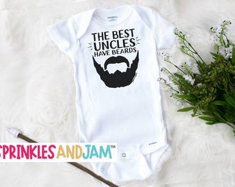 Bearded Uncle Baby Onesie® | Funny Baby Shower Gift
