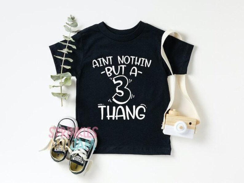 3rd Birthday Boy Shirt: Nothin' But a Three Thang© image 8