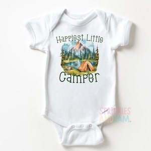 Camping Baby Onesie®: Happy Camper, Explorer Design