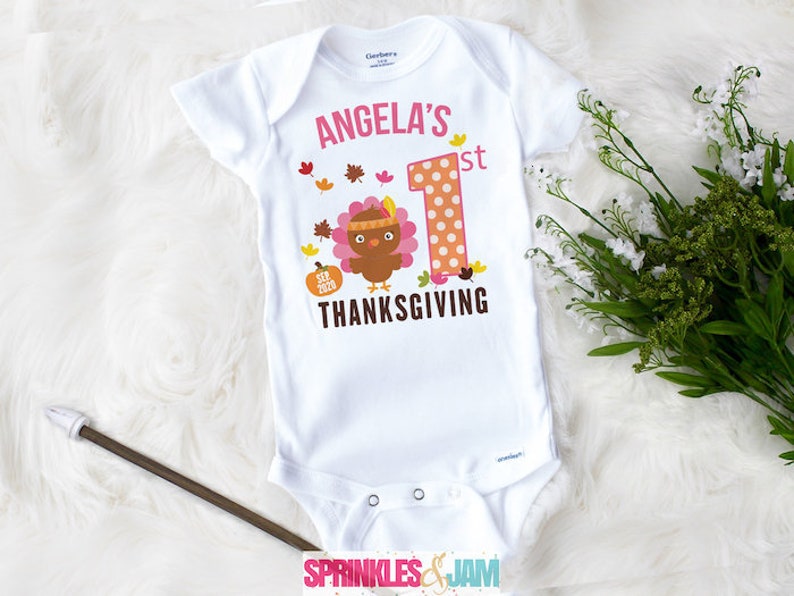 baby's 1st thanksgiving onesie