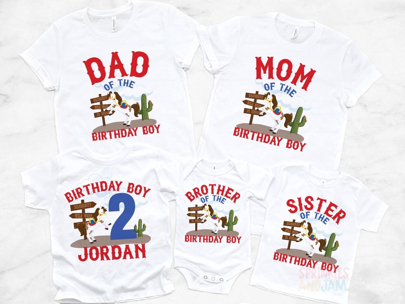 Cowboy Birthday Shirt: Matching Family Western Party Outfit