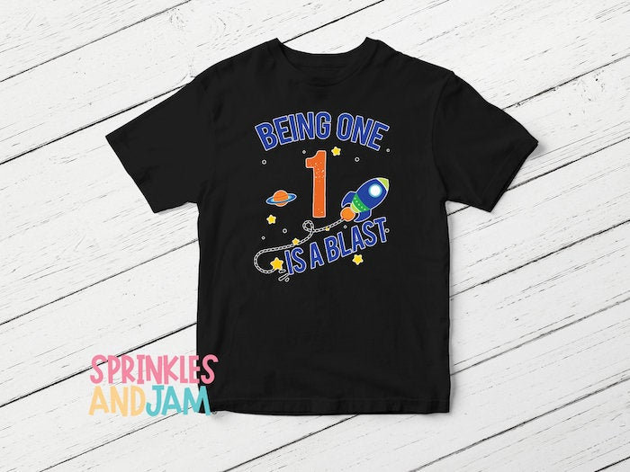 Space Birthday Shirt 1st Birthday Shirt 
