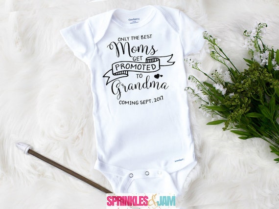 Baby Hoody Baby Gift Baby Girl Hoody The Best Mums Get Promoted to Grandma Baby Boy Hoody Baby Clothing