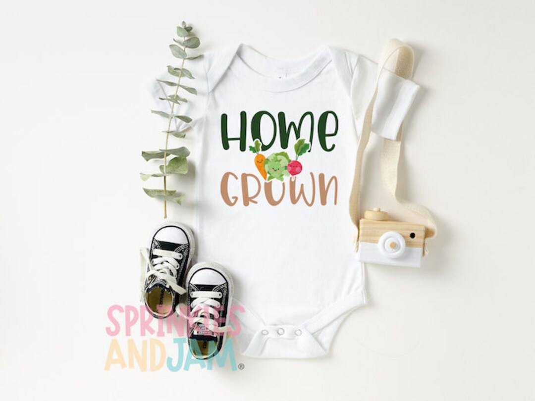 Home Grown Onesie ® Cute Baby Onesie Baby Boy Baby Girl Organic