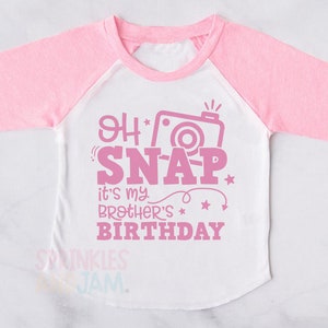 Sister Birthday Raglan Shirt: Sibling Outfit