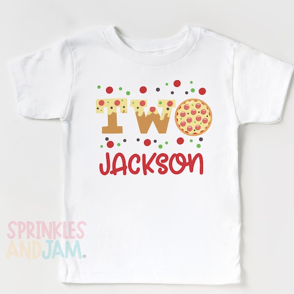 Pizza birthday shirt, pizza 2nd birthday shirt, 3rd birthday shirt, pizza 5th birthday shirt, boys, girls birthday shirt, Any Age - SHORTSLV