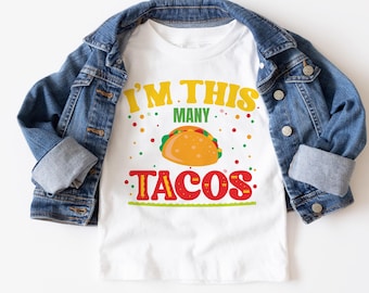 First Birthday Taco Shirt: Fiesta Theme, Personalized 1st Birthday Outfit