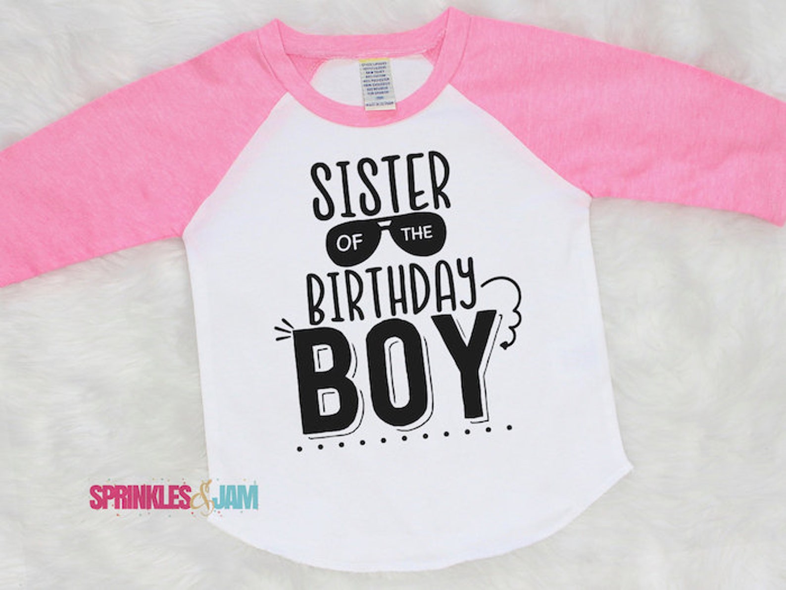 Sister Birthday Shirt Sister of the Birthday Boy Sibling Etsy