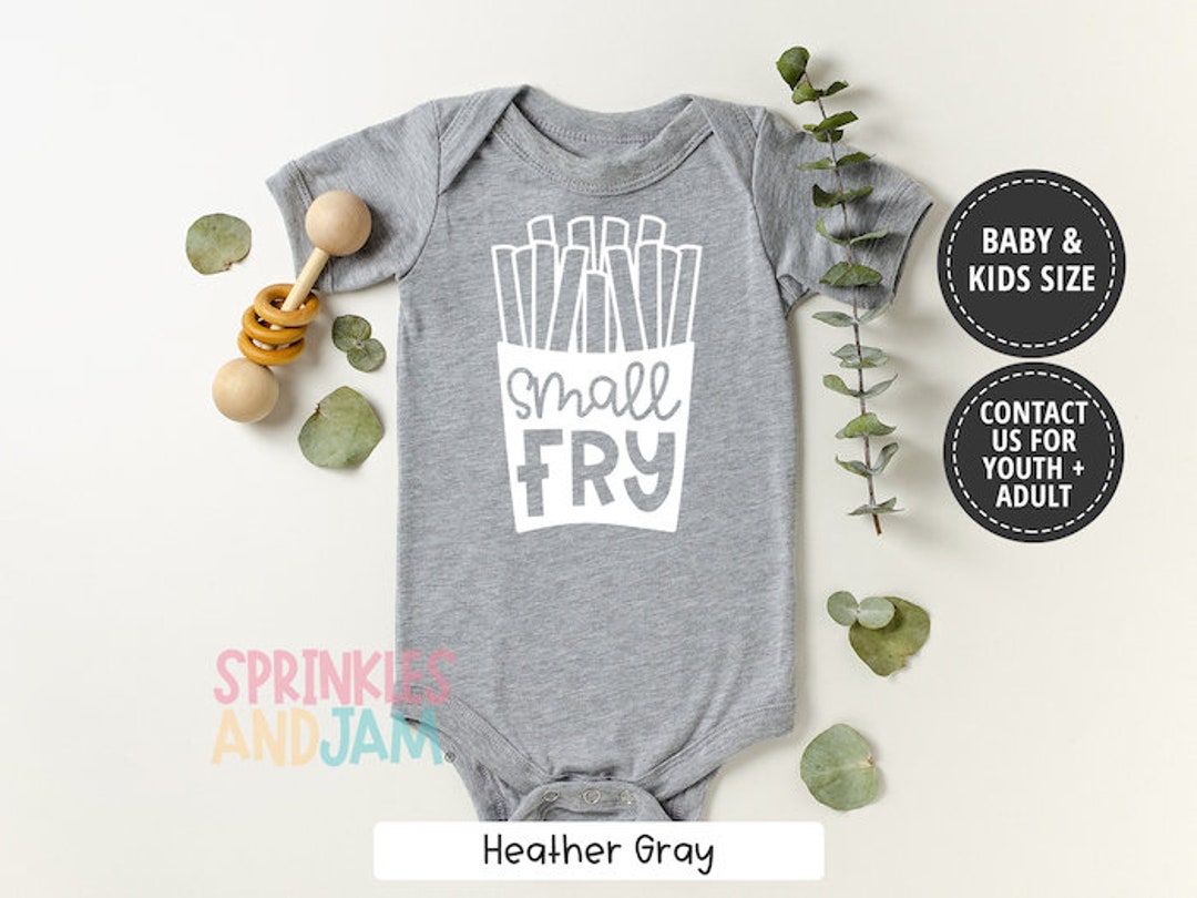 Small Fry Baby, Cute Baby Onesie, Funny Baby Bodysuit, French Fry Baby Shower Gift, Funny Kids