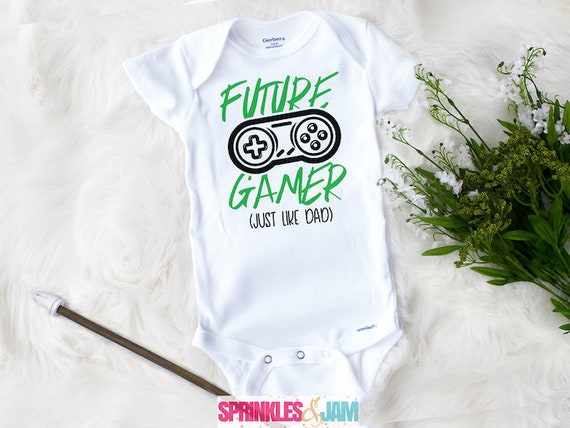 Video Game Baby Onesie® Brand Funny Fathers Day Future Gamer - Etsy Video Game Baby Onesie® Brand Funny Fathers Day Future Gamer - Etsy