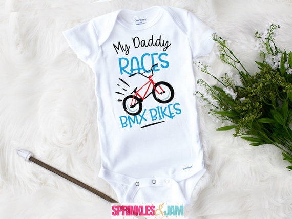 BMX Bike Onesies® Brand Funny Baby Bodysuit Fathers Day Gift - Etsy