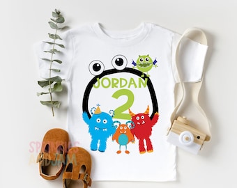 Monster birthday shirt, Halloween birthday shirt for boys, monster, 1st, 2nd, 3rd, birthday boy, any age - SHORTSLV