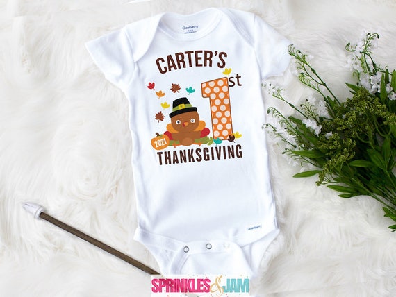 First Thanksgiving Onesie First Thanksgiving Bodysuit First Etsy