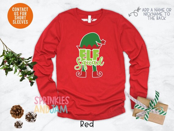 Elf Squad T-Shirt Funny Christmas Holiday Elf Family Shirt Elf Squad T-Shirt Funny Christmas Holiday Elf Family Shirt