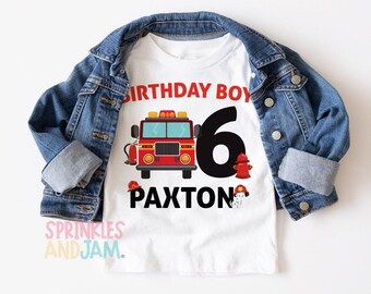 Fireman Birthday Shirt: Firefighter Party, Any Age