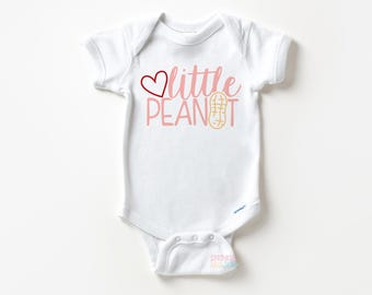 Little Peanut Baby Onesie: Heart Design, Newborn Outfit