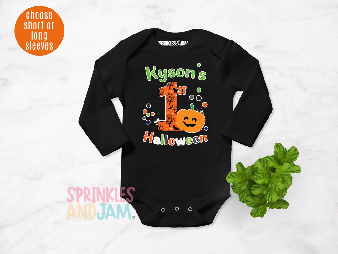 1st Halloween Baby Boy Halloween Onesie ® Outfit Baby Etsy