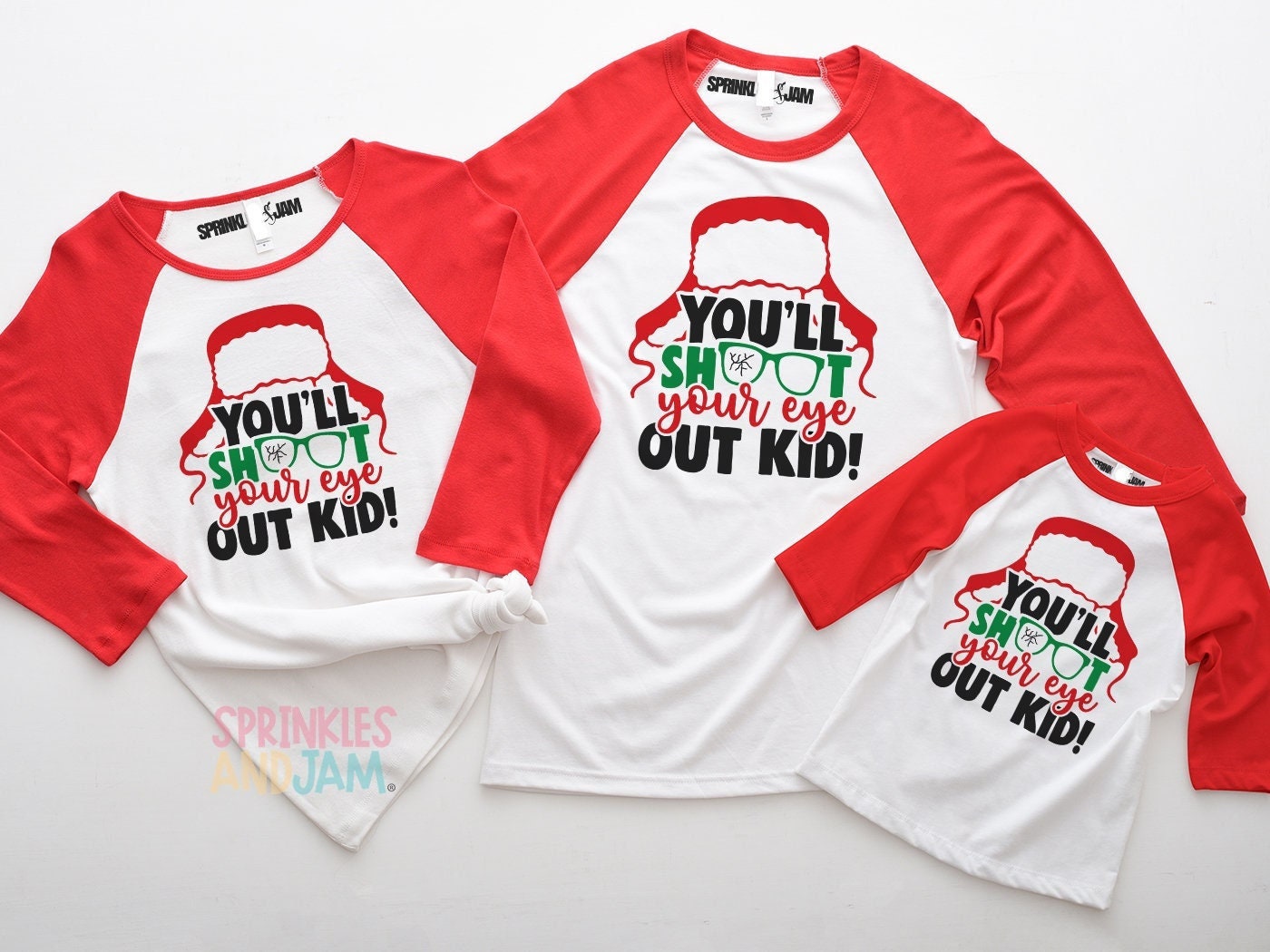 You'll Shoot Your Eye Out Matching Christmas Family Etsy