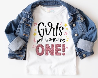 Girls 1st Birthday Shirt: Personalized Milestone Tee, Custom Party Outfit