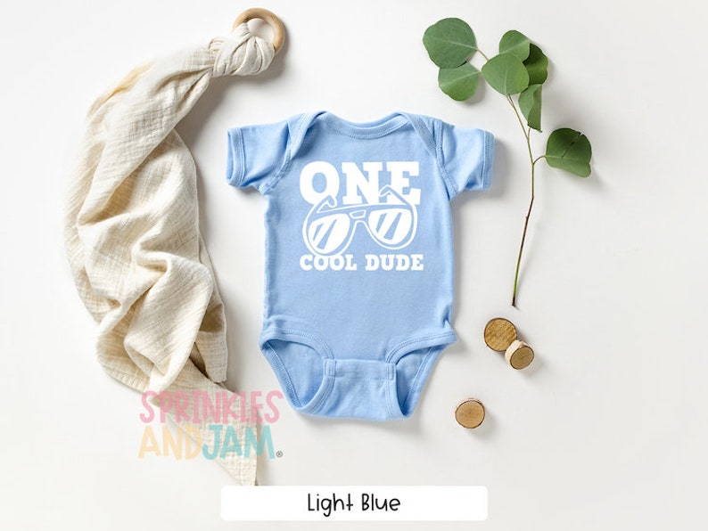 1st birthday shirt boy, one, 1st birthday, kids birthday shirt, boys birthday shirt, one cool dude, sunglasses SHORTSLV image 10