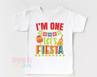Fiesta birthday shirt, nacho birthday shirt, taco fiesta 1st birthday, birthday shirt for boys, baby toddler youth, any age - SHORTSLV