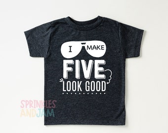 5th birthday boy shirt, five, 1st, 2nd, 3rd, 4th, baby, kids, toddler, youth, girls, any age - SHORTSLV