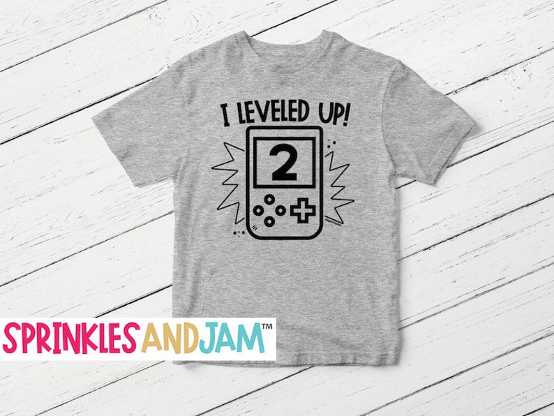 video game birthday shirts