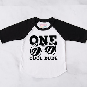1st birthday shirt | One Cool Dude Birthday Shirt | Toddler Boy Birthday Tee | Retro Kids Birthday Outfit | Any Age Cool Boy Shirt