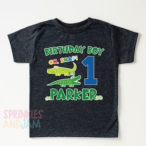 Alligator birthday shirt - Crocodile Birthday Shirt - Oh Snap Birthday shirt - birthday boy shirt - SHORTSLV