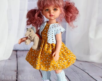 Muñeca Paola Reina personalizada OOAK CHARLIE con cambio de ojos y peluca de piel de cordero hecha a mano.