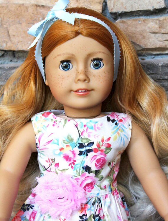Custom Ooak American Girl Doll Marina Ombre Wig Blue Eyes Etsy