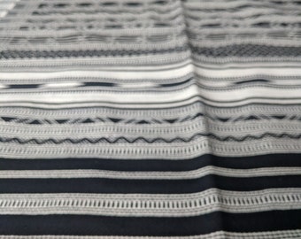 Handmade Striped Dhurrie Accent Rug, Lightweight Washable Cotton Rug, Black And White Rug For Bedroom, Bohemian Kilim Rug, Boho Home Decor