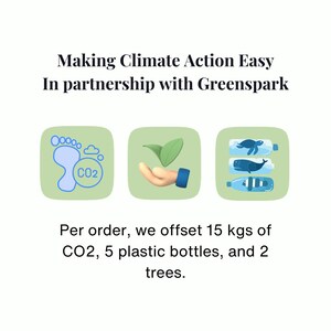 Making climate action easy infographic by ethical brand Jewelled Buddha