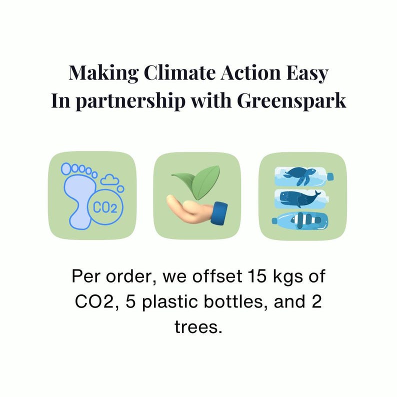Making climate action easy infographic by ethical brand Jewelled Buddha