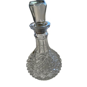 Vintage Crystal Glass Wine Decanter Stopper Barware
