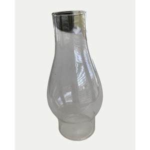 Clear Glass Lamp Chimney Globe for Oil Kerosene 3 x 8 1/2