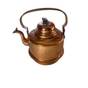 Antique 2L Copper Gooseneck Tea Kettle Pot