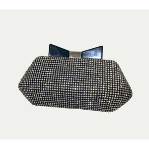 Silber Pailletten Clutch Geldbörse