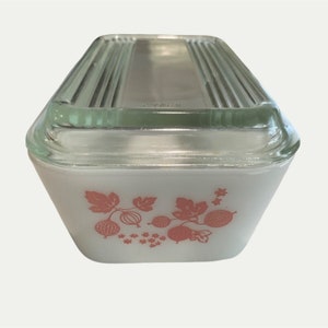 Refrigerador Pyrex Vintage Gooseberry 502 com Tampa